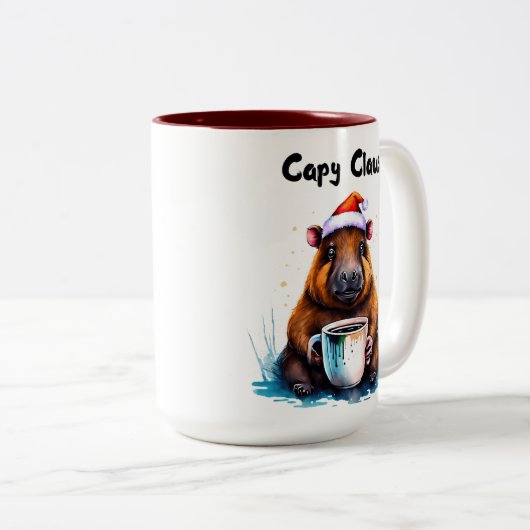 Capybara Mug, Capybara Cup, Adorable Mug (Devant droit)