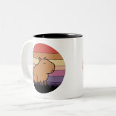 Capybara Mug couché de soleil | Animal de détente (Devant gauche)