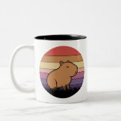 Capybara Mug couché de soleil | Animal de détente (Gauche)