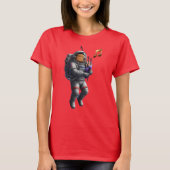 Capybara Musicien en T-shirt spatial (Devant)