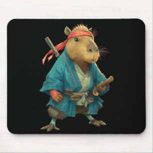 Capybara Ninja Samurai Japan Grappige Japanse Graf Muismat