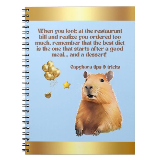 CAPYBARA NOTEBOOK- 7 NOTITIEBOEK (Voorkant)