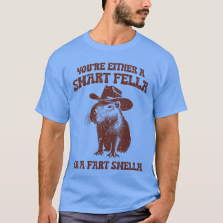 Capybara Of Slimme vent Fart Stank Grappige Mannen T-shirt