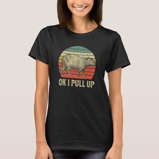Capybara OK Ik trek me omhoog T-shirt (Voorkant)
