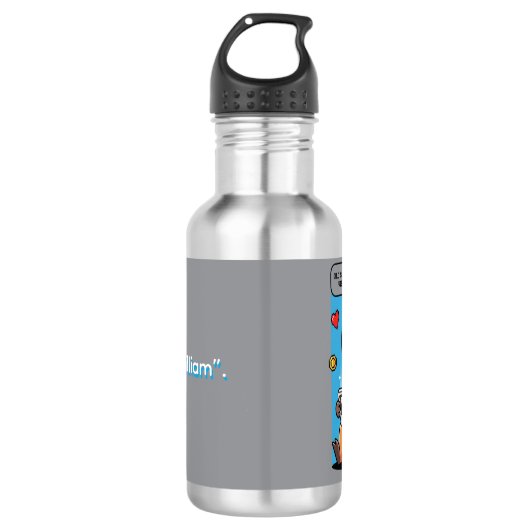 Capybara Old School Gamer Water Bottle Waterfles (Voorkant)