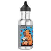 Capybara Old School Gamer Water Bottle Waterfles (Rechts)