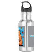 Capybara Old School Gamer Water Bottle Waterfles (Achterkant)