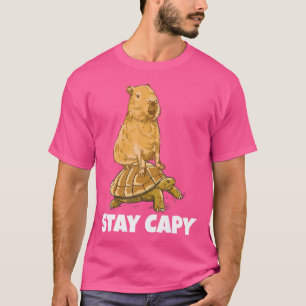 Capybara op schildpad verblijf Capy T-shirt