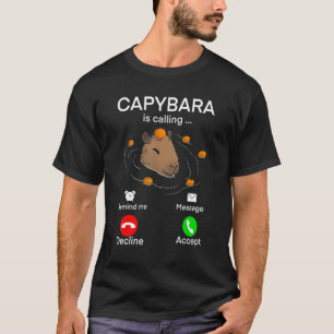 Capybara Oranje Meme T-shirt