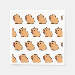 Capybara Party Napkins Leuke dierlijke verjaarda Servet