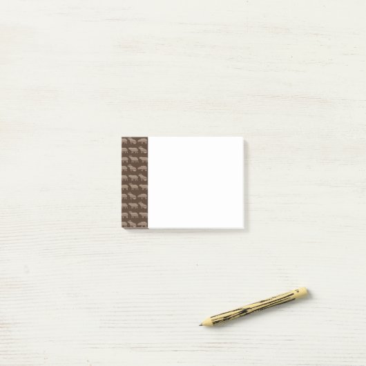 Capybara Patroon Post-it Notities Post-it® Notes (Op bureau)