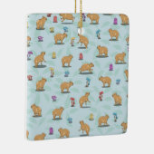 Capybara Pattern Keramisch Ornament (Rechts)