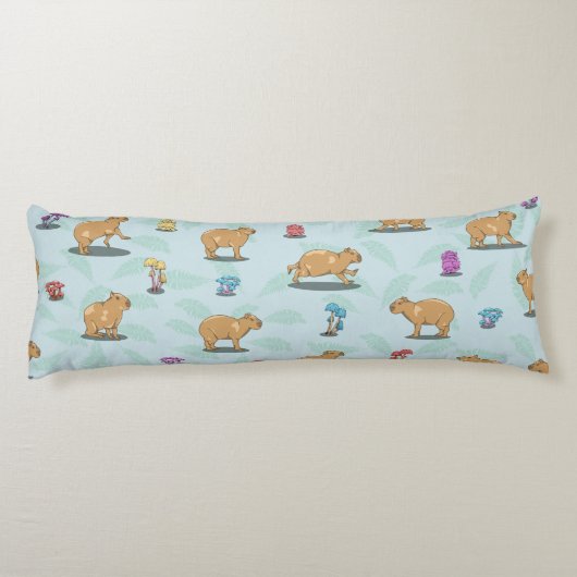 Capybara Pattern Lichaamskussen (Achterkant)