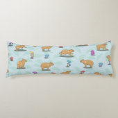 Capybara Pattern Lichaamskussen (Voorkant)