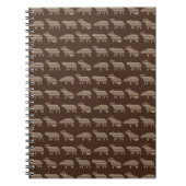 Capybara Pattern Notitieboek (Voorkant)