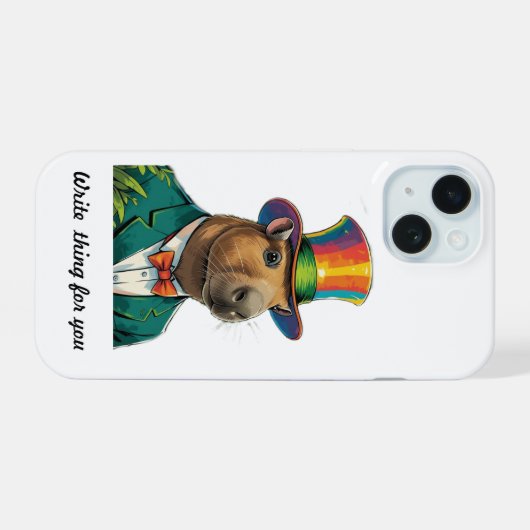 Capybara phone case iPhone (Verso Horizontal)