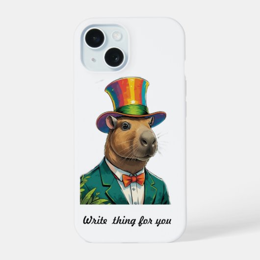 Capybara phone case iPhone iPhone 15 Hoesje (Achterkant)