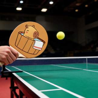 Capybara Ping Pong Paddle | Grappig Dier Thema Tafeltennisbatje