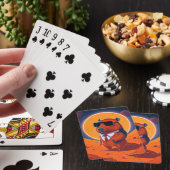 Capybara Planet Mars Grappig Modern Pokerkaarten (Insitu)