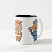 Capybara Plumber Mug | Drôle Coupe de café de plom (Devant droit)