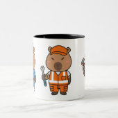 Capybara Plumber Mug | Drôle Coupe de café de plom (Centre)