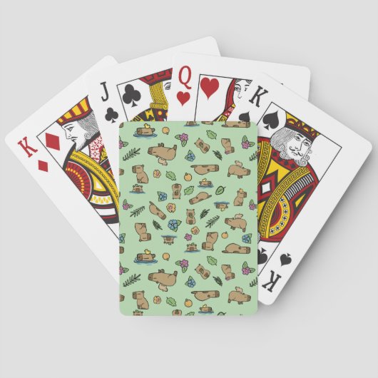 Capybara Pokerkaarten (Achterkant)