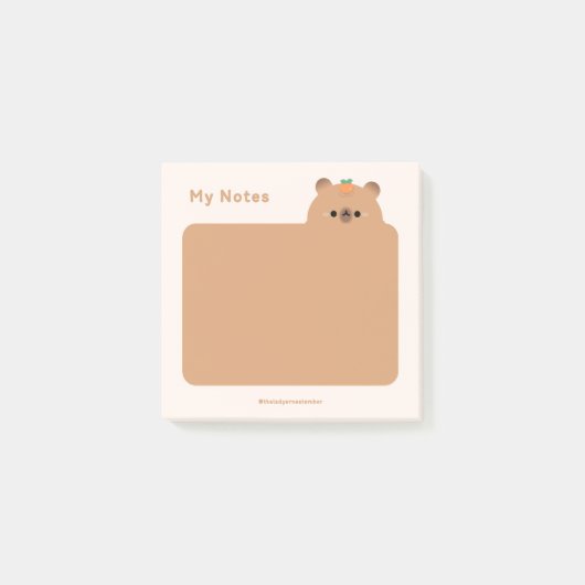Capybara Post-it® Notes (Voorkant)