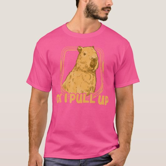 Capybara-pull-up T-shirt (Voorkant)