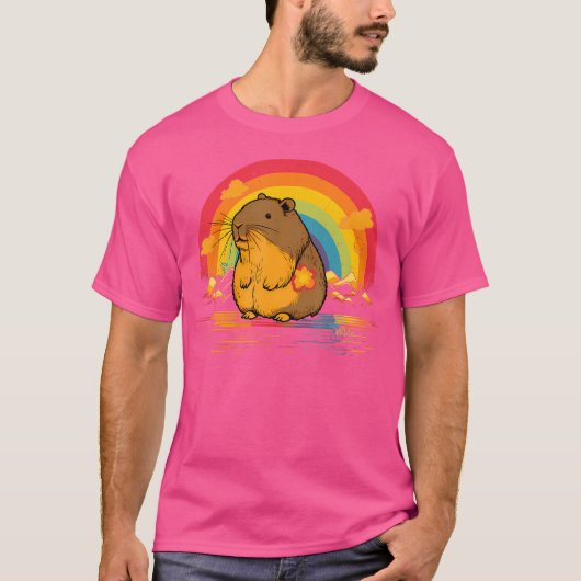 Capybara Rainbow T-shirt (Voorkant)
