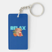 Capybara Reader Sleutelhanger (achterkant)