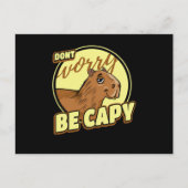 Capybara Retro Capibara Briefkaart (Voorkant)