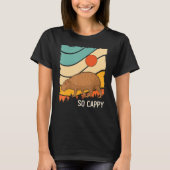 Capybara  Retro Style Wild Animal Capybara T-shirt (Voorkant)