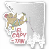 Capybara rock klimmen EP CAPITAIN Sticker (Voorkant)