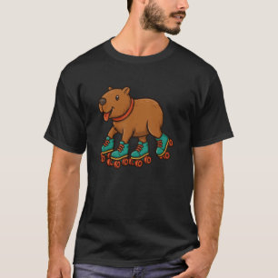 Capybara Rolschaatsen Schaatsen T-shirt