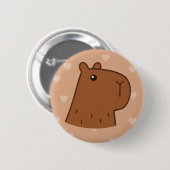 Capybara Ronde Button 5,7 Cm (Voorkant /achterkant)
