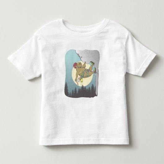 Capybara rotsklimmen kinder shirts (Voorkant)