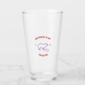 Capybara schattige echtgenote van een leuk echtpaa glas (Voorkant)