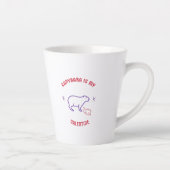 Capybara schattige echtgenote van een leuk echtpaa latte mok (Rechts)