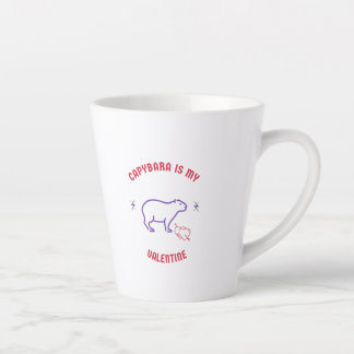 Capybara schattige echtgenote van een leuk echtpaa latte mok