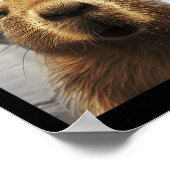Capybara Selfie Grappig Kerstdier Graphic Capybara Poster (Hoek)