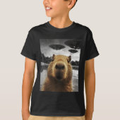 Capybara Selfie Grappig Kerstdier Graphic Capybara T-shirt (Voorkant)
