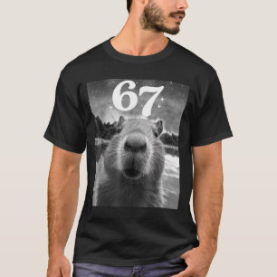 Capybara Selfie Met 67 Meme Capy Grafisch Voor Man T-shirt