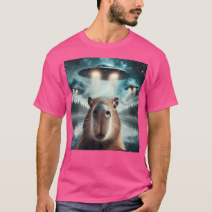 Capybara Selfie met UFO's T-shirt