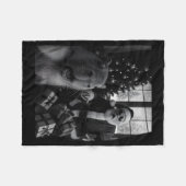 Capybara Selfie With Santa Funny Capybara For Men Fleece Deken (Voorkant (Horizontaal))