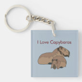 Capybara Shirt Sleutelhanger (voorkant)