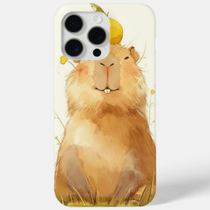 Capybara Sinaasappel Ben Je Blij iPhone 15 Pro Max Hoesje