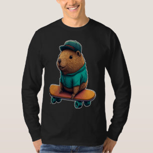 Capybara Skater Grind Ollie en laat je liefde voor T-shirt