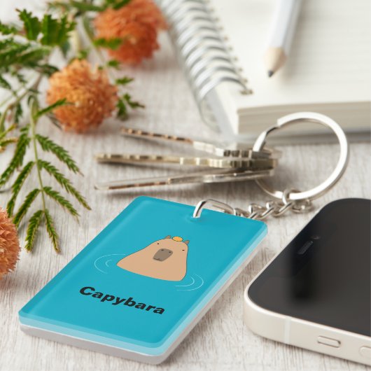 Capybara Sleutelhanger (Voorkant Rechts)