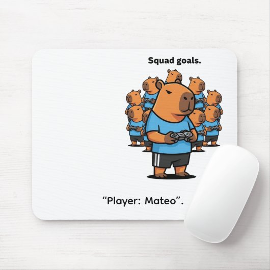 "Capybara Squad Goals – Multiplayer Fun" Muismat (Met muis)