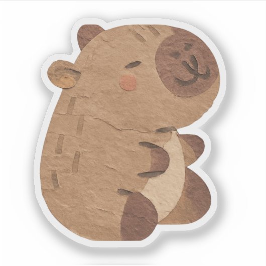 Capybara Sticker (Voorkant)